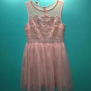 light pink sequenced dress